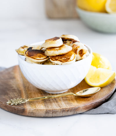 Mini Banana Protein Pancakes