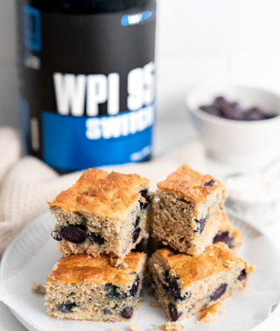 Protein Blueberry Sheet Cake