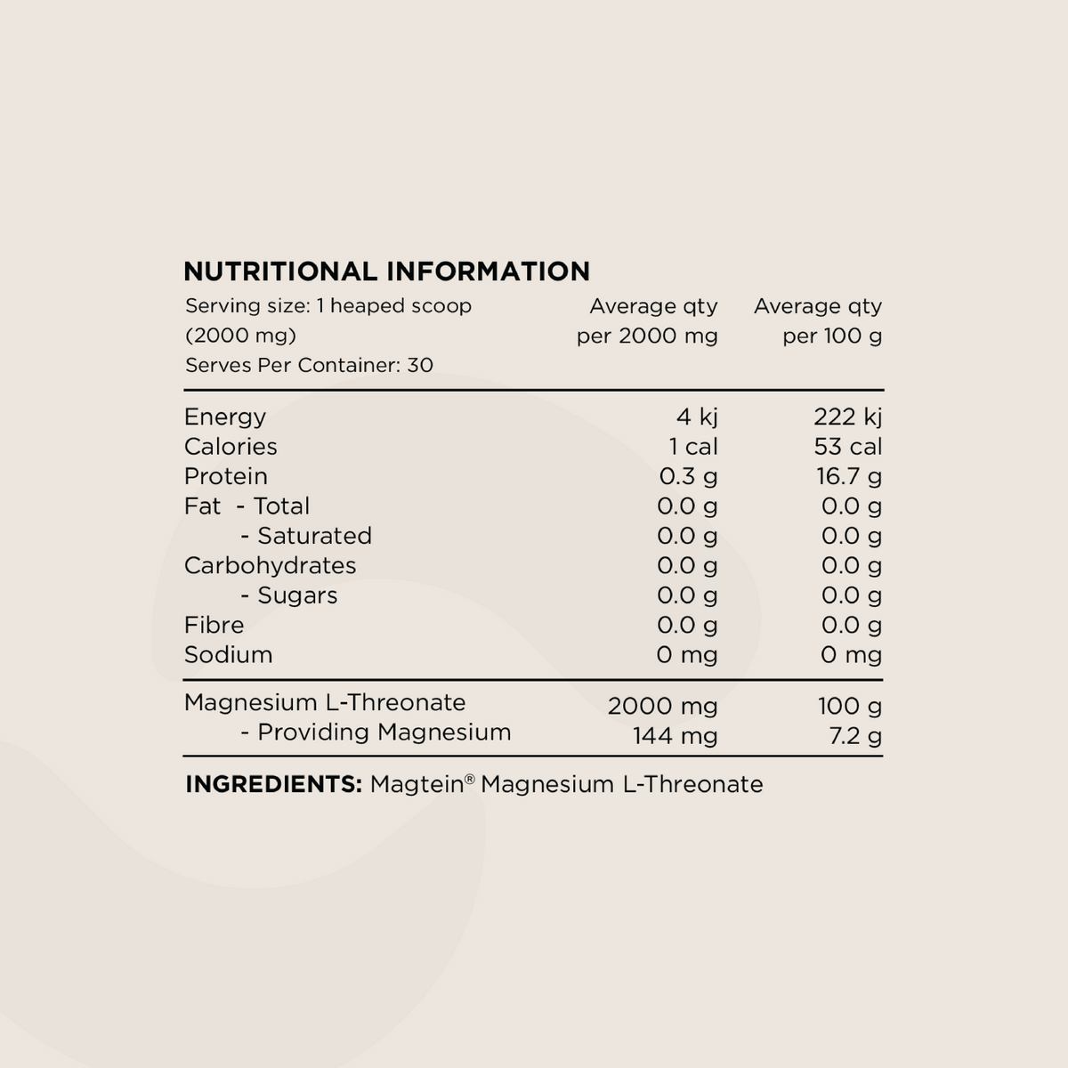 Magnesium L-Threonate (Mag3) – Switch Nutrition