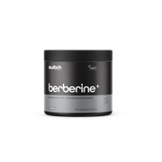 Switch Nutrition Berberine+ Berberine Plus Chromium Picolinate 90 Veg Caps (30g) - Vegan-friendly capsules designed to support metabolic health and blood sugar management. Comes in a black container.