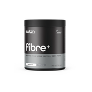 Switch Nutrition Fibre+ Organic PHGG, Apple Pectin, and Corn Fibre Unflavoured Powder 210g (60 Serves) - Vegan-friendly soluble fiber supplement designed to support digestive health, promote a healthy microbiome, and aid in weight management. Comes in a black container 