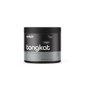 Container of Switch Nutrition 'tongkat' with '100% Pure Tongkat Ali' highlighted, vegan logo displayed, containing 60 capsules for 30 servings.